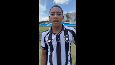 Autor do gol da vitória do Botafogo na Copinha parabeniza elenco: ‘Fizemos uma boa estreia’