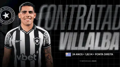 BOTAFOGO ANUNCIA LUCAS VILLALBA COMO PRIMEIRO REFORÇO PARA 2026, COM CONTRATO DE QUATRO ANOS