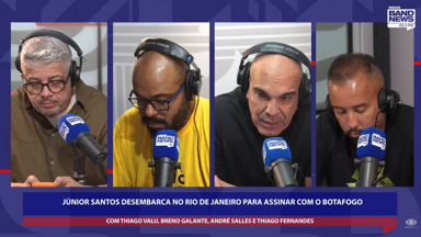 Jornalista critica Júnior Santos por frase no Botafogo: 'Não coloca Deus no meio da história. Você está indo por causa da sua incompetência no Atlético-MG'