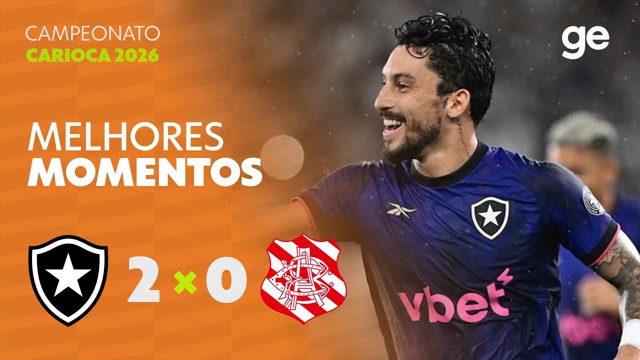 VÍDEO | Gols e melhores momentos de Botafogo 2x0 Bangu pelo Campeonato Carioca