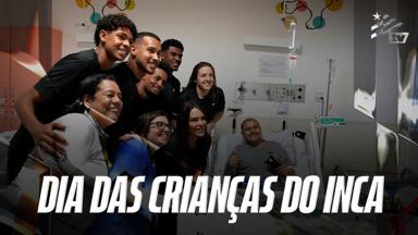 Jogadores representam o Botafogo na visita do Dia das Crianças do INCA; Gabriel Batista: 'Vou levar para o resto da vida'