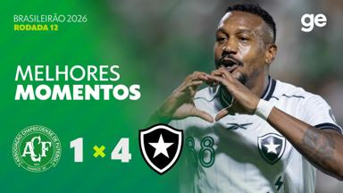VÍDEO | Gols e melhores momentos da goleada do Botafogo sobre a Chapecoense pelo Brasileirão