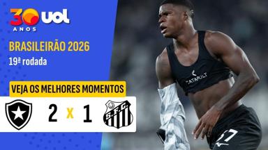 VÍDEO | Gols e melhores momentos de Botafogo 2x1 Santos pelo Campeonato Brasileiro