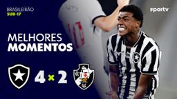 Botafogo Sub-17 vence Vasco e mantém chances no Brasileiro