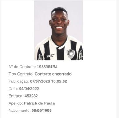 Fim da linha: Botafogo toma decisão definitiva sobre contratação milionária Fim da linha: Botafogo toma decisão definitiva sobre contratação milionária