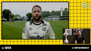 Neymar saúda Alex Telles na Botafogo TV por marca de 100 jogos Neymar saúda Alex Telles na Botafogo TV por marca de 100 jogos