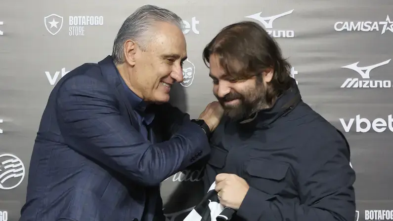 Tite faz mistério sobre time e elogia presidente João Paulo: 'Me deu segurança para chegar ao Botafogo'
