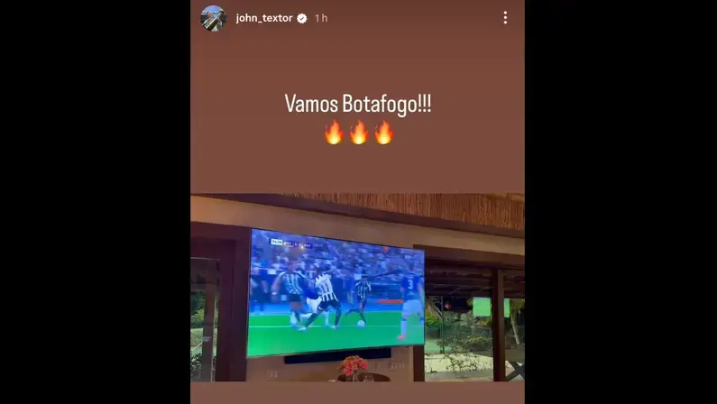 Afastado da SAF, John Textor vibra com vitória e classificação na Sul-Americana: ‘Vamos Botafogo!!!’
