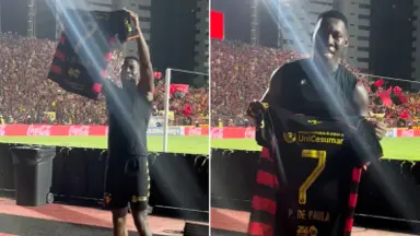 Ex-Botafogo, Patrick de Paula faz bonito gol e dá vitória ao Sport na Série B Ex-Botafogo, Patrick de Paula faz bonito gol e dá vitória ao Sport na Série B