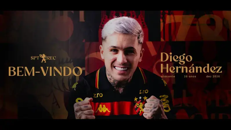 Ex-Botafogo, Diego Hernández é anunciado pelo Sport com contrato até 2027