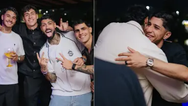 Barboza é surpreendido com festa de despedida, e jogadores de Botafogo e Fluminense comparecem; veja fotos Barboza é surpreendido com festa de despedida, e jogadores de Botafogo e Fluminense comparecem; veja fotos