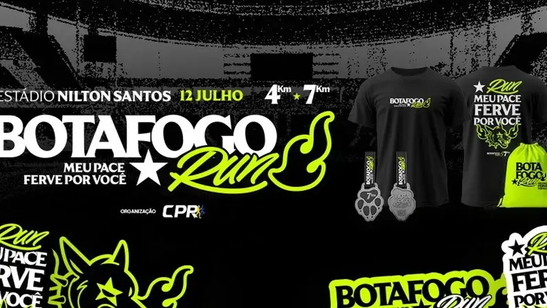 Botafogo lança primeira edição da Botafogo Run no Nilton Santos, com provas de 4 km e 7 km