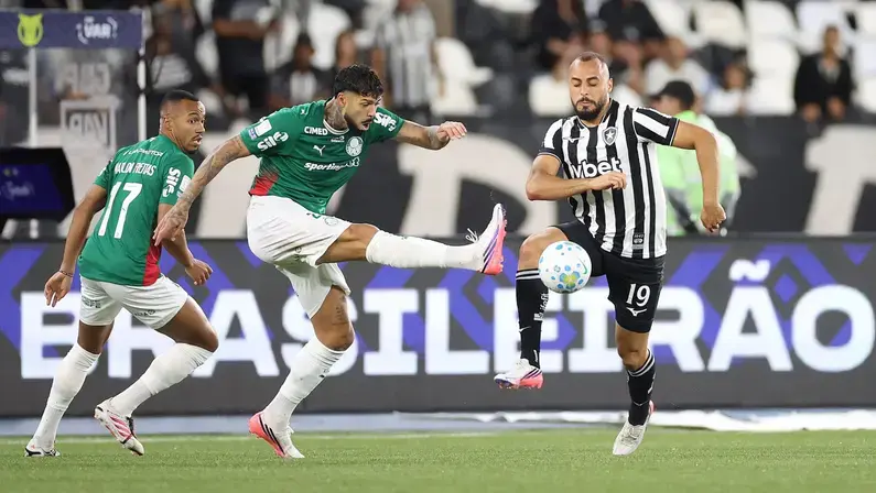 Botafogo segura ex-líder Palmeiras e fica no 0 a 0 no Nilton Santos