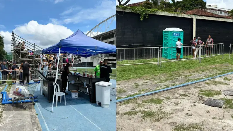 Torcedores do Botafogo reclamam de estrutura do campo anexo do Nilton Santos na final do Carioca Feminino Sub-20