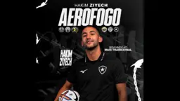 Torcidas do Botafogo organizam recepção a Hakim Ziyech no Galeão