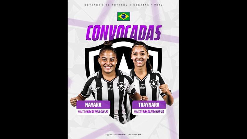Campeão brasileiro, Botafogo tem duas jogadoras convocadas para a Seleção Brasileira feminina sub-20