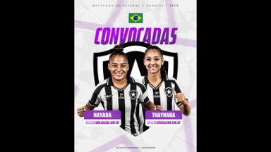 Campeão brasileiro, Botafogo tem duas jogadoras convocadas para a Seleção Brasileira feminina sub-20 Campeão brasileiro, Botafogo tem duas jogadoras convocadas para a Seleção Brasileira feminina sub-20