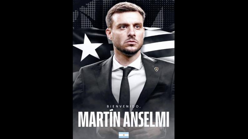 BOTAFOGO ANUNCIA TÉCNICO MARTÍN ANSELMI, QUE CHEGA COM 4 PROFISSIONAIS