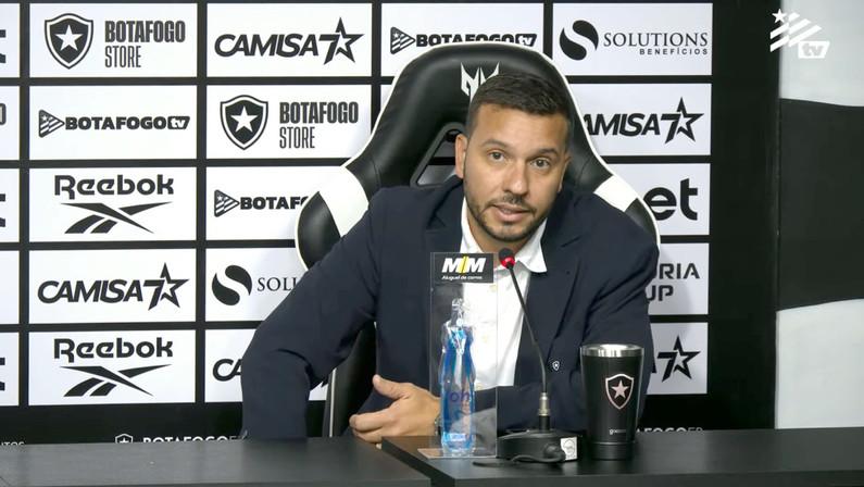 Dirigente diz que Botafogo sabia de transfer ban 'desde outubro' e trabalha para resolver: 'Clube preparado para caminhar com as próprias pernas'