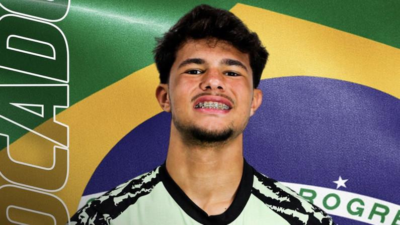 Goleiro do Botafogo, Bruninho Samudio é convocado para a Seleção Brasileira sub-16
