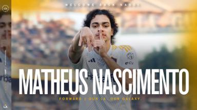 LA Galaxy oficializa permanência de Matheus Nascimento, do Botafogo LA Galaxy oficializa permanência de Matheus Nascimento, do Botafogo