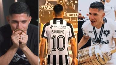 Savarino se despede emocionado do Botafogo após dois anos Savarino se despede emocionado do Botafogo após dois anos