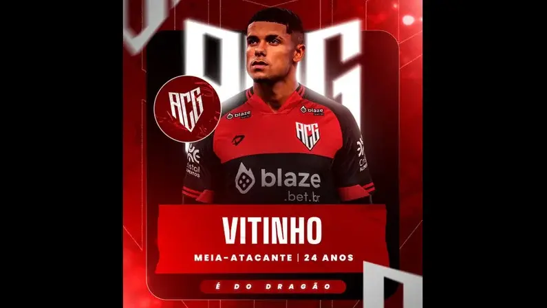 Vitinho Lopes deixa o Botafogo e é anunciado pelo Atlético-GO