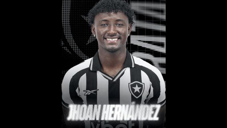 Botafogo anuncia contratação de Jhoan Hernández, lateral ex-Millonarios