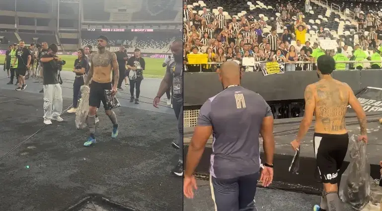 Barboza presenteia torcida com camisas e abre as portas para retorno ao Botafogo
