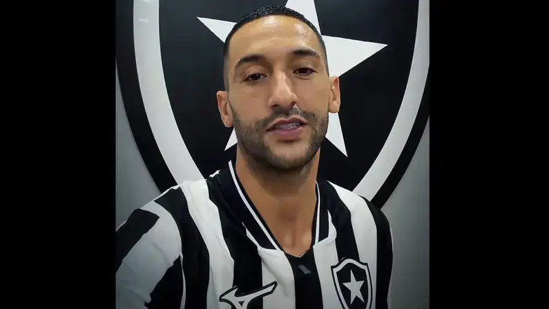 Ziyech manda recado para a torcida: 'Eu cheguei ao Botafogo movido por um propósito'
