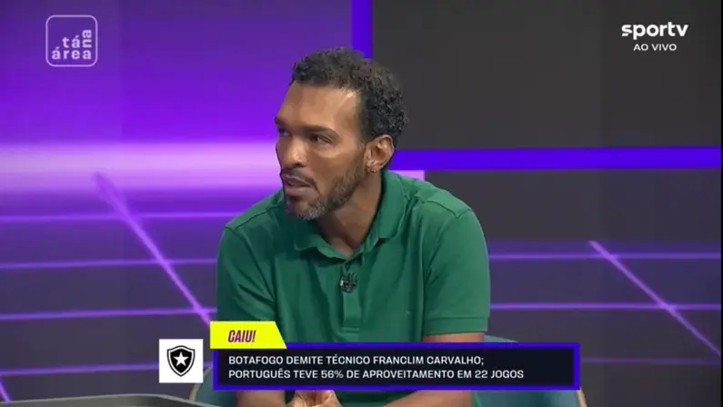 Richarlyson critica Botafogo por demissão de Franclim: 'Falta de convicção e mau planejamento. A culpa é só do treinador pelo 6 a 1?'