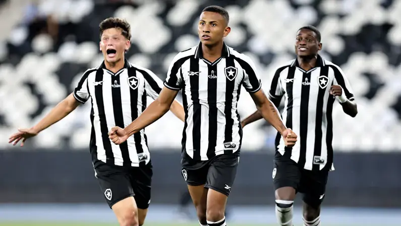 Com show de Kauan Toledo, Botafogo vence Flamengo e entra no G-8 do Brasileiro Sub-20