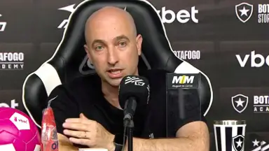 Bellão rechaça ‘questão psicológica’ e faz diagnóstico do momento do Botafogo: ‘Não é o desempenho, é resultado que está faltando’ Bellão rechaça ‘questão psicológica’ e faz diagnóstico do momento do Botafogo: ‘Não é o desempenho, é resultado que está faltando’