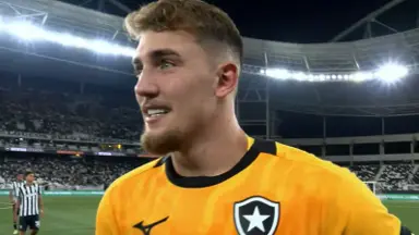 Léo Linck vibra com grande atuação pelo Botafogo: 'Agradeço a Deus e a esses caras, estavam comigo no momento de desânimo, de erro' Léo Linck vibra com grande atuação pelo Botafogo: 'Agradeço a Deus e a esses caras, estavam comigo no momento de desânimo, de erro'