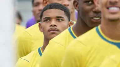 Joia do Botafogo, Huguinho agradece chance na Seleção sub-20: ‘Realização de um sonho’ Joia do Botafogo, Huguinho agradece chance na Seleção sub-20: ‘Realização de um sonho’