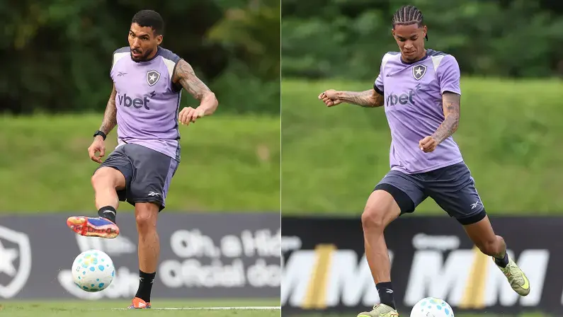 Allan e Newton treinam normalmente e podem reforçar Botafogo contra o Mirassol