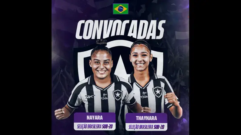 Botafogo tem duas jogadoras convocadas para a Seleção Brasileira Feminina Sub-20