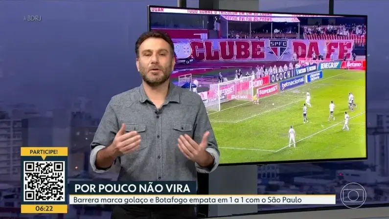 Loffredo vê 'bom resultado' do Botafogo em rodada difícil para cariocas: 'Podia ter aproveitado crise do São Paulo, mas não dá para dizer que foi ruim'