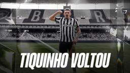 VÍDEO: Botafogo TV mostra primeiros momentos de Tiquinho Soares em volta ao Glorioso