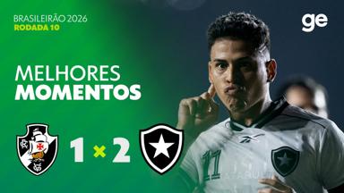 VÍDEO | Gols e melhores momentos de Vasco 1x2 Botafogo pelo Brasileirão-2026 VÍDEO | Gols e melhores momentos de Vasco 1x2 Botafogo pelo Brasileirão-2026
