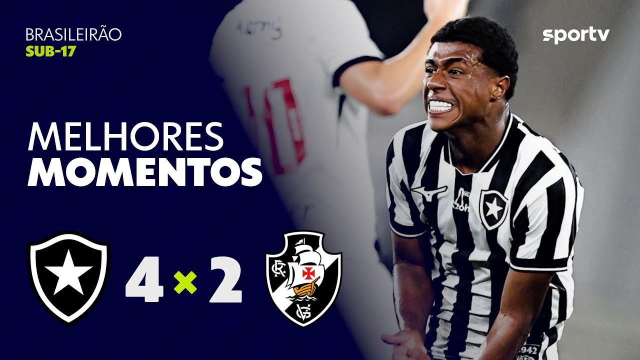 Botafogo Sub-17 vence Vasco e mantém chances no Brasileiro